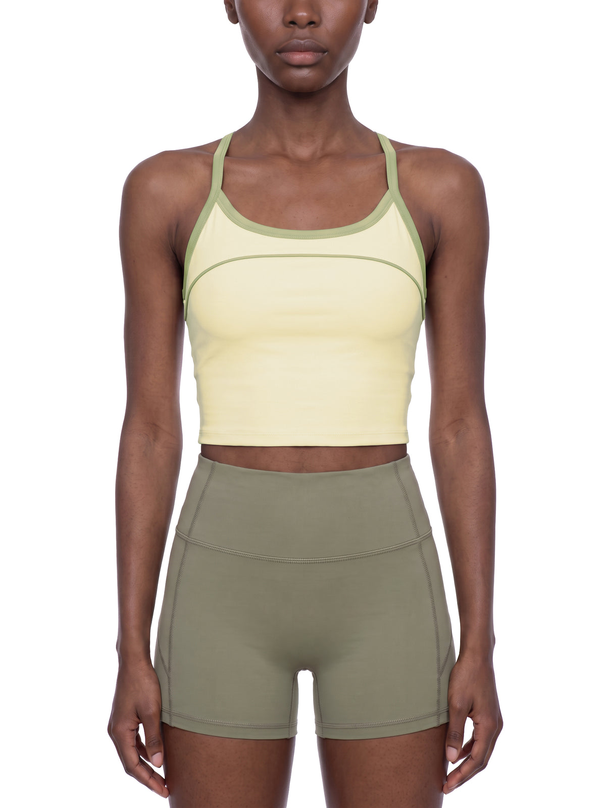 Women's Piping Yoga Tank Top - WT0267-P001-V2